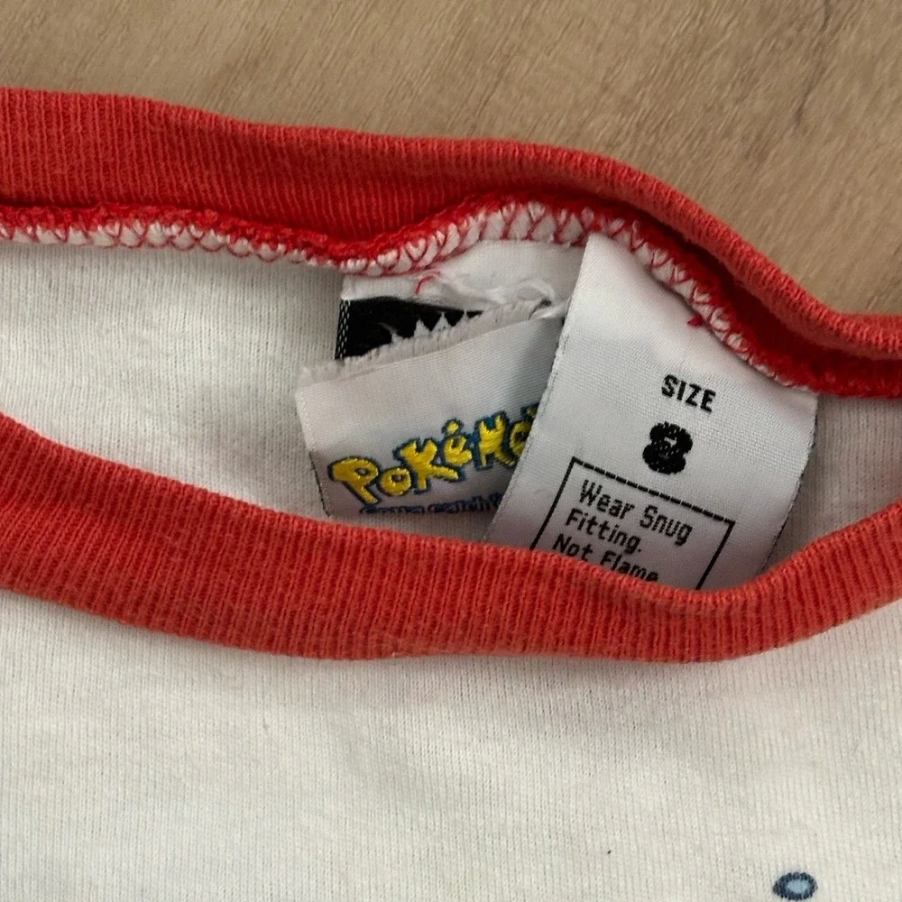 Vintage‎ 90s Official Nintendo Pokemon Long Sleeve Blastoise 2-Piece Pajamas